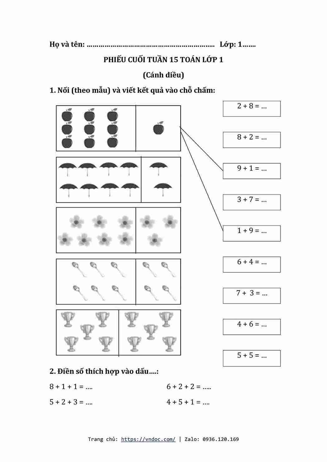 bai tap cuoi tuan toan lop 1 cd tuan 15 hinh anh 0 1 1*647643