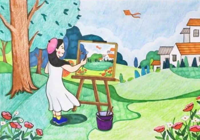 Hướng dẫn tham gia cuộc thi vẽ lớp 4