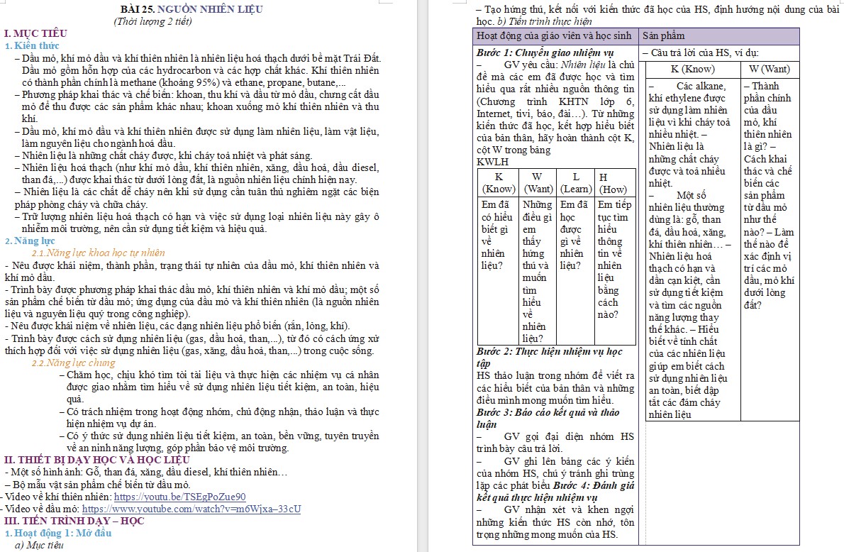 Giáo án KHTN 9 KNTT Bài 25