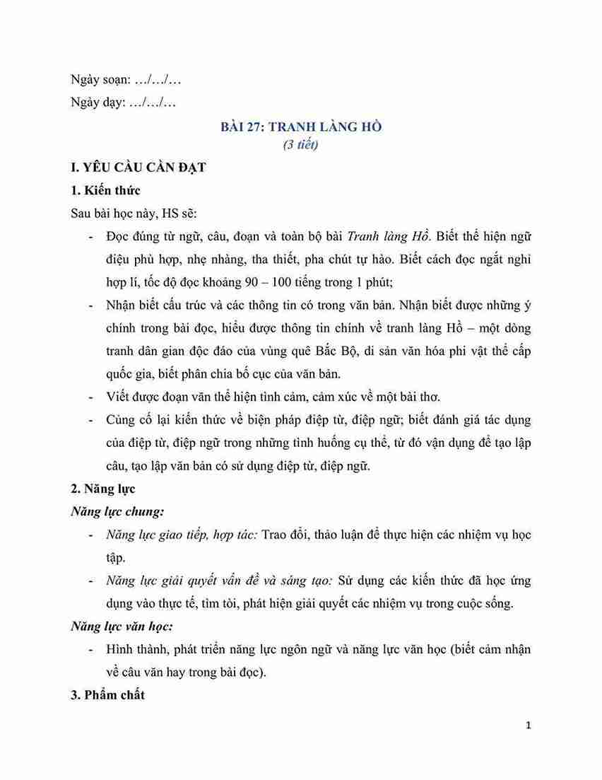 giao an tieng viet 5 bai 27 tranh lang ho hinh anh 0 1*649426