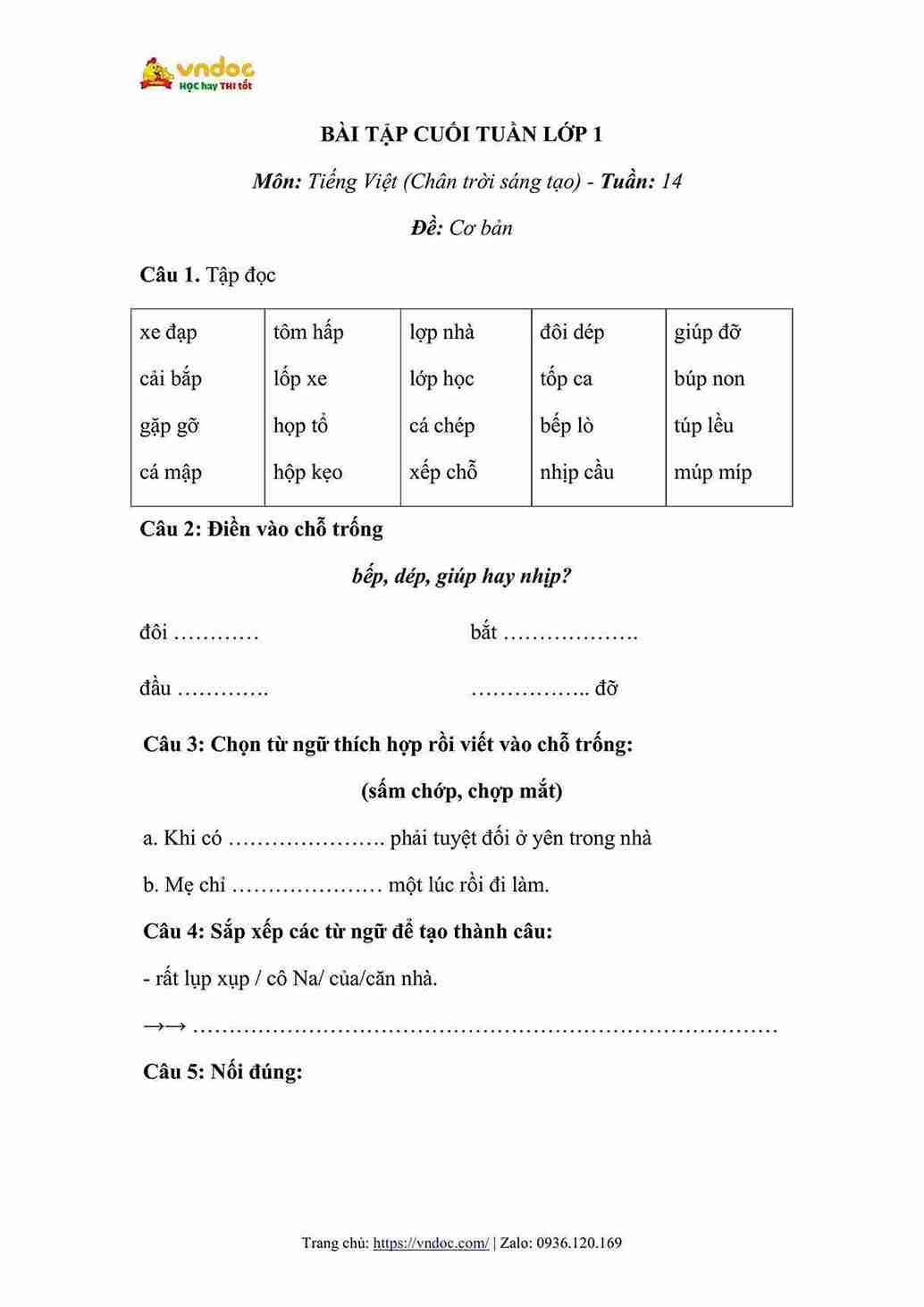 bai tap cuoi tuan tieng viet lop 1 ctst tuan 14 hinh anh 0 1*649948