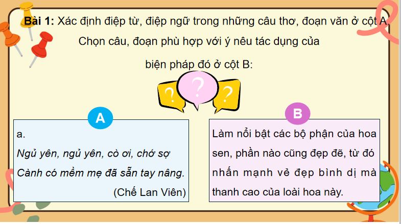 Luyện tập về điệp từ, điệp ngữ