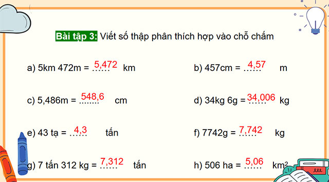 PowerPoint dạy thêm Toán 5 Ôn tập số thập phân