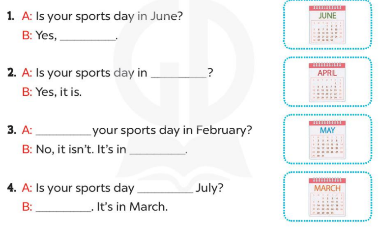 Tiếng Anh lớp 4 unit 9 lesson 1 trang 62 63 Global success
