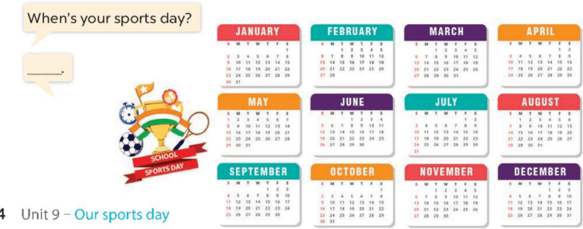 Tiếng Anh lớp 4 unit 9 lesson 2 trang 64 65