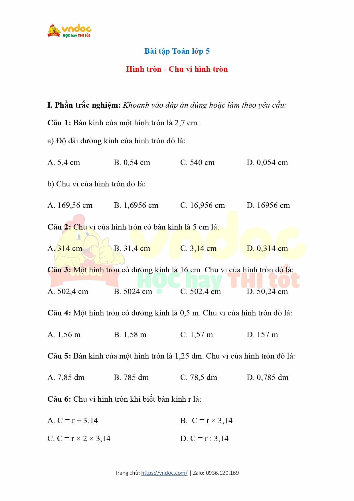 bai tap hinh tron chu vi hinh tron h1*651456