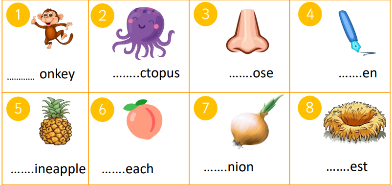 Đề thi học kì 1 lớp 2 môn Tiếng Anh Family and Friends số 3