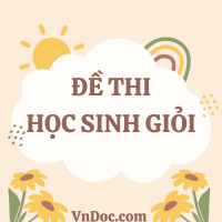 Đề thi học sinh giỏi tiếng Anh 8 cấp tỉnh có file nghe số 1