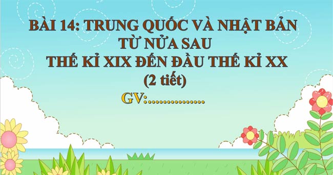 Giáo án PowerPoint Lịch sử 8 bài 14