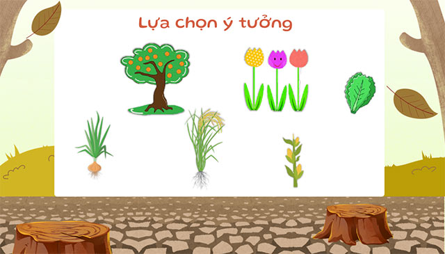 PowerPoint STEM Đèn Làm mô hình cây