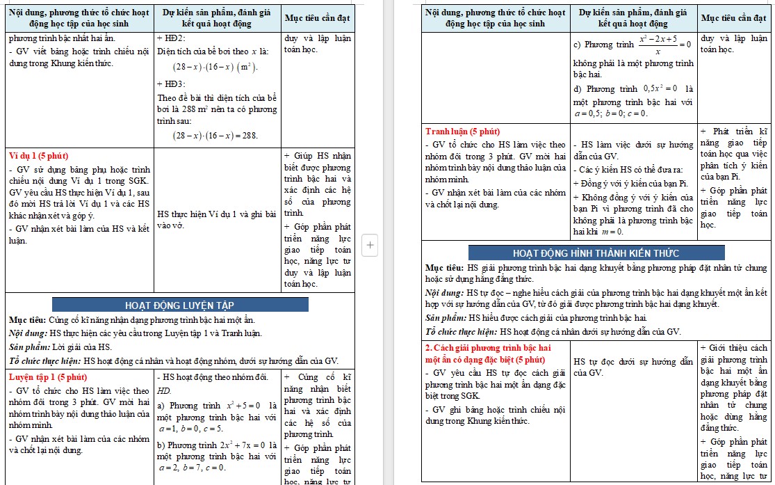 Giáo án Toán 9 KNTT Bài 19