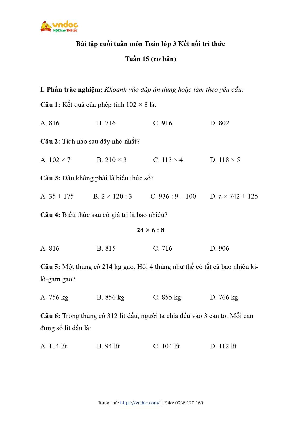 bai tap cuoi tuan toan lop 3 ket noi tri thuc tuan 15 page 0001*653179