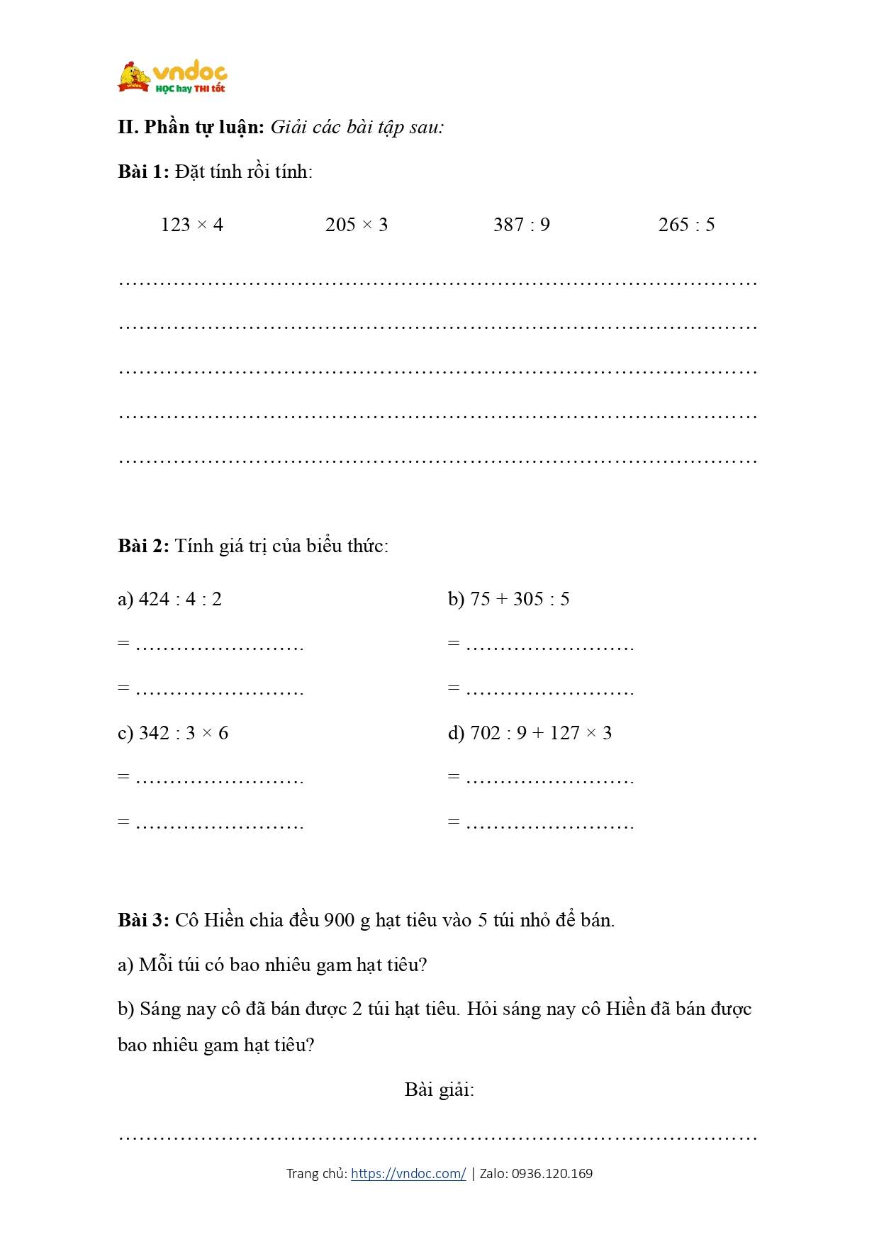 bai tap cuoi tuan toan lop 3 ket noi tri thuc tuan 15 page 0002*653178