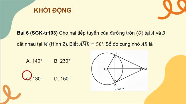 Bài tập cuối chương 5 Toán 9