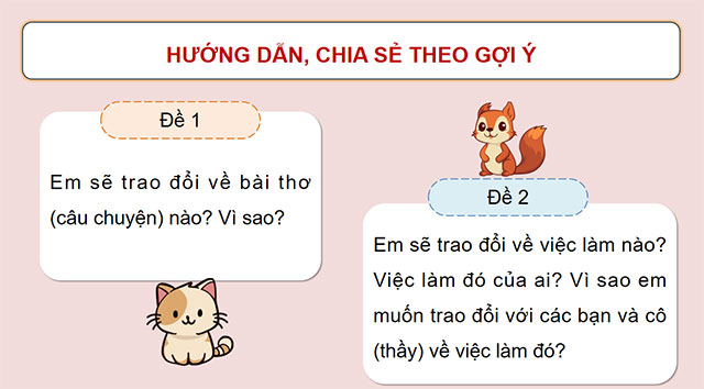 PowerPoint Tiếng Việt 5 Trao đổi Vì cuộc sống yên bình