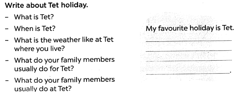 Sách bài tập tiếng Anh lớp 5 unit 12 Global success