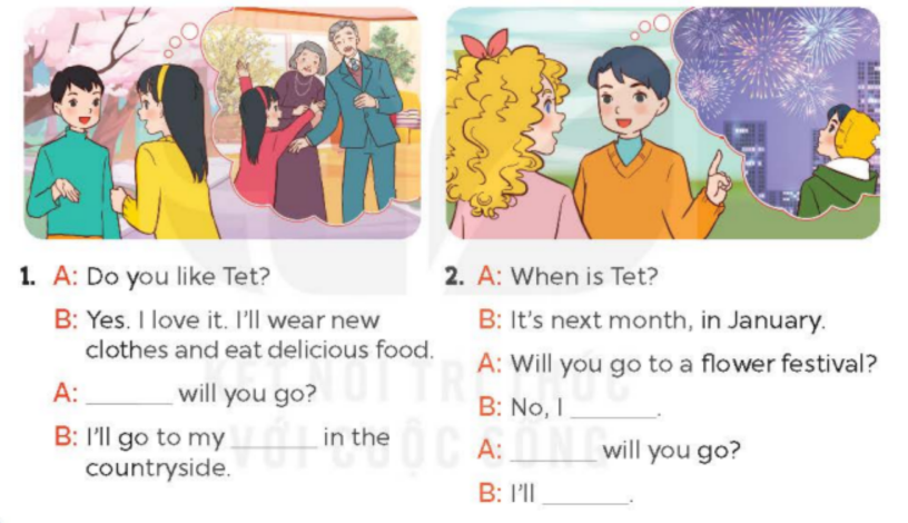 Tiếng Anh lớp 5 Unit 12 lesson 2 trang 14, 15 Global Success