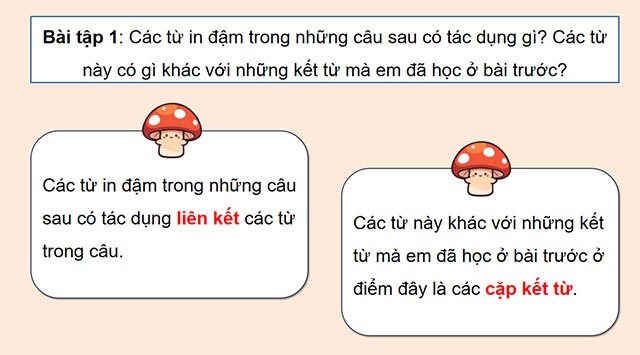 PowerPoint Tiếng Việt 5 Kết từ (Tiếp theo)