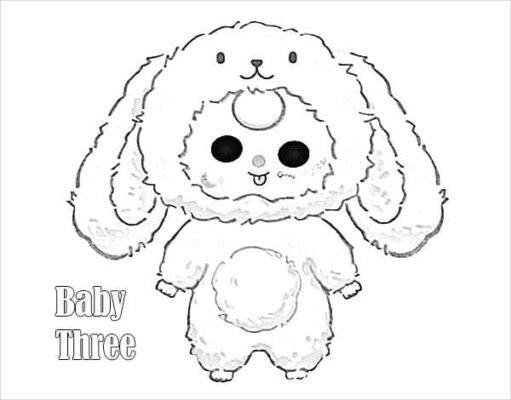 Bộ tranh tô màu Baby Three