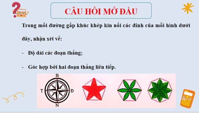 Toán 9 Bài 3: Đa giác đều và phép quay