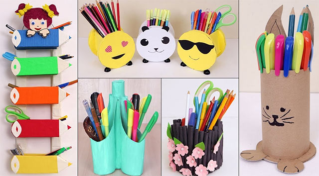 PowerPoint STEM Hộp đựng bút đa năng