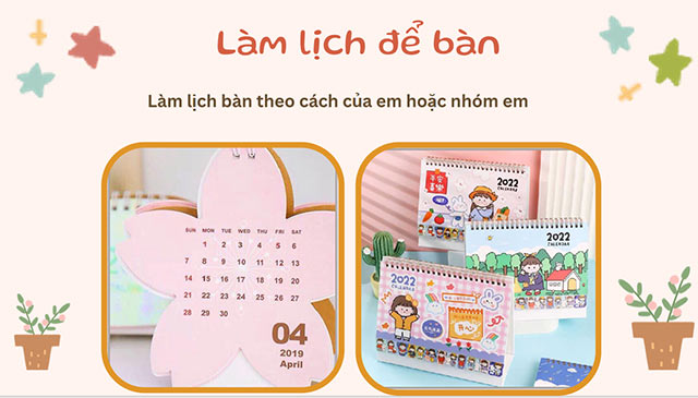 PowerPoint STEM Lịch để bàn tiện ích