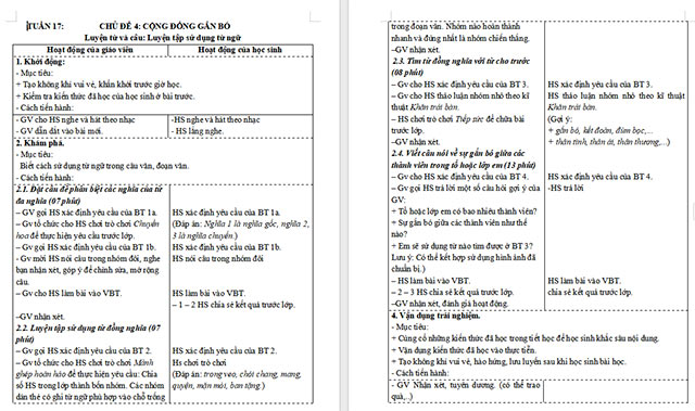 Giáo án Tiếng Việt 5 Luyện tập sử dụng từ ngữ