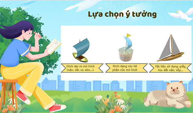 PowerPoint STEM Mô hình thuyền buồm