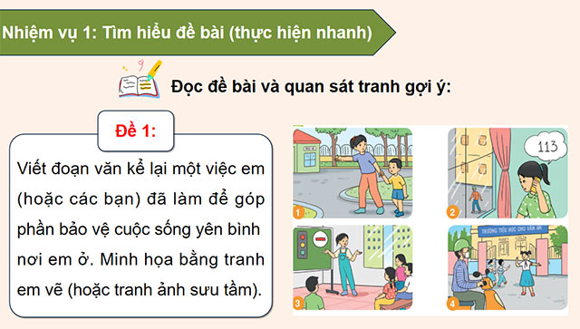 PowerPoint Tiếng Việt 5 Chung tay vì cuộc sống yên bình