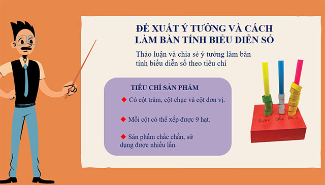 PowerPoint STEM Làm bàn tính biểu diễn số