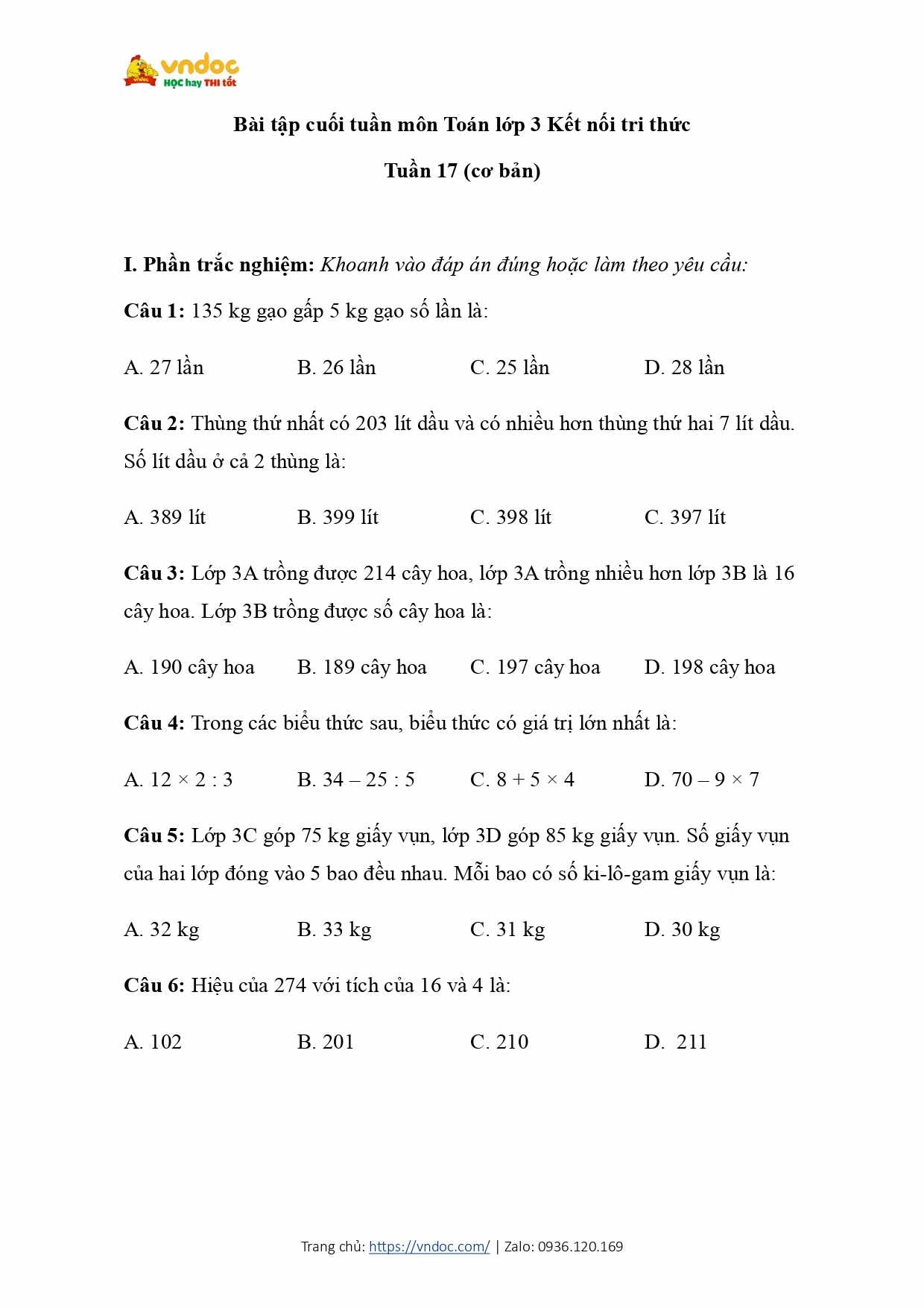 bai tap cuoi tuan toan lop 3 ket noi tri thuc tuan 17 page 0001*657507
