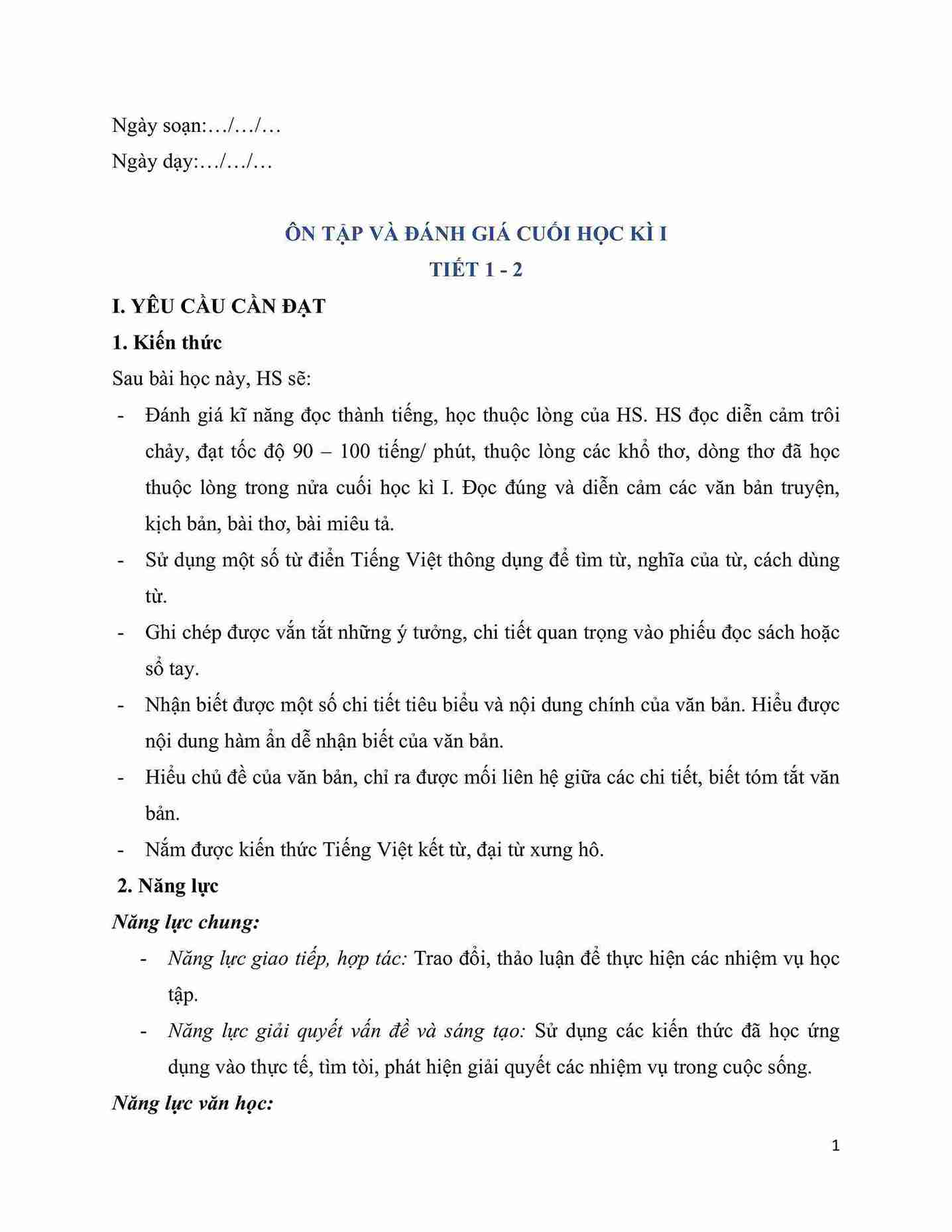 giao an tieng viet 5 on tap va danh gia cuoi hoc ki 1 tiet 1 2 hinh anh 0 1*658194