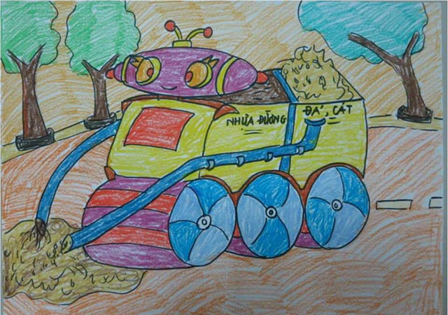 Tranh vẽ Ý tưởng trẻ thơ