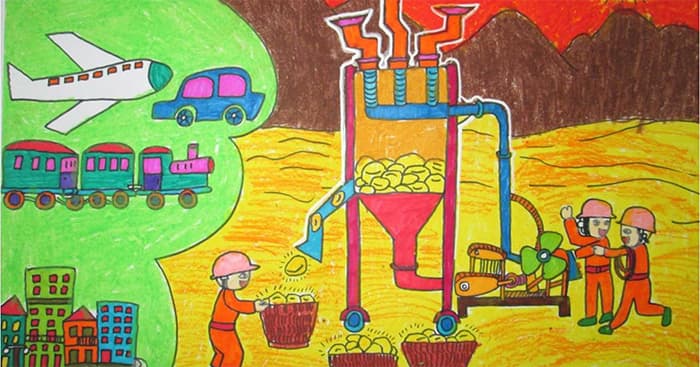 Tranh vẽ Ý tưởng trẻ thơ