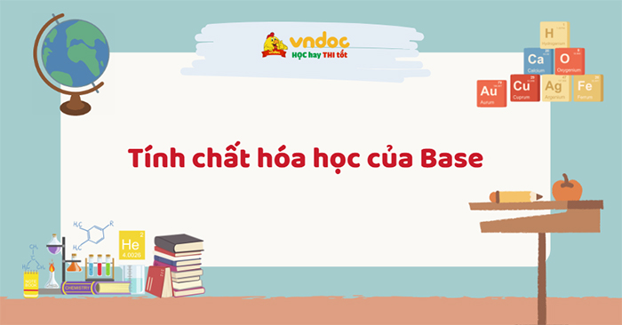 Tính chất hóa học của Base