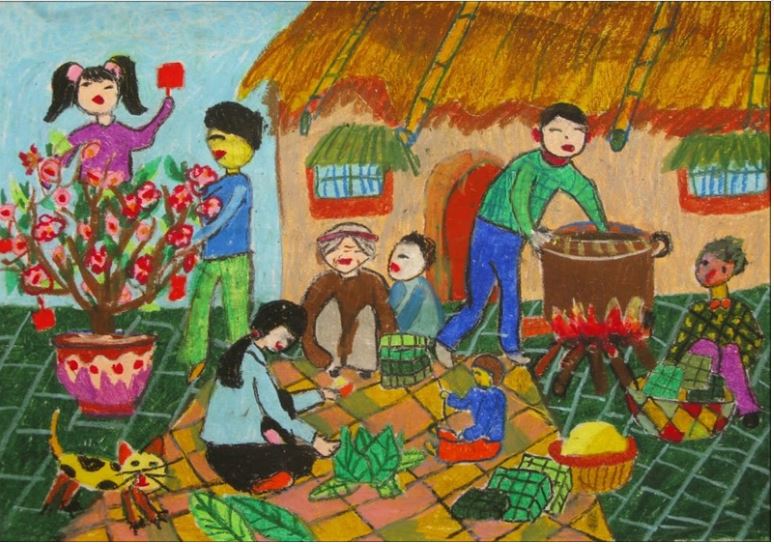 Tranh về chủ đề Ngày Tết