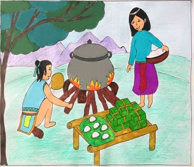 Tranh về chủ đề Ngày Tết