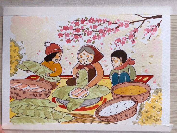 Tranh về chủ đề Ngày Tết