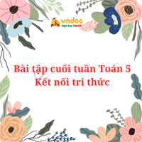 Bài tập cuối tuần Toán lớp 5 Tuần 15 sách Kết nối tri thức