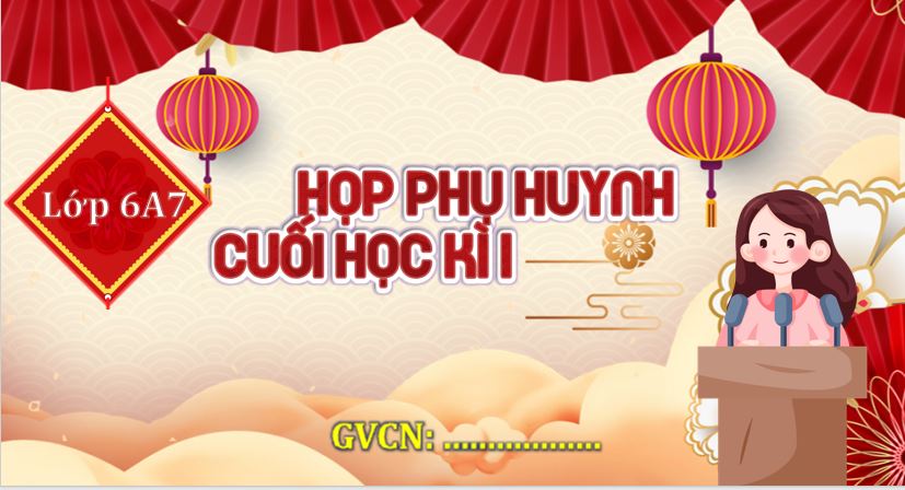 PowerPoint họp phụ huynh cuối kì 1