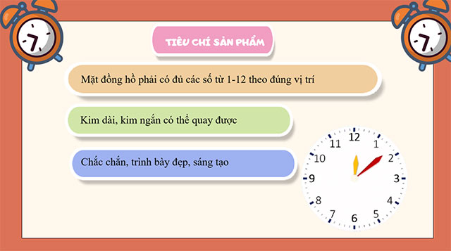PowerPoint STEM Làm đồng hồ tiện ích