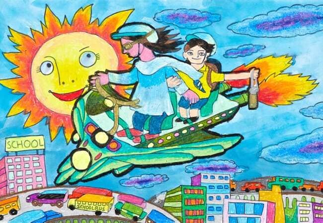 tranh ve y tuong tre tho 22*660997