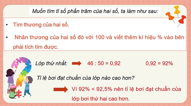 PowerPoint Toán 5 Tìm tỉ số phần trăm của hai số