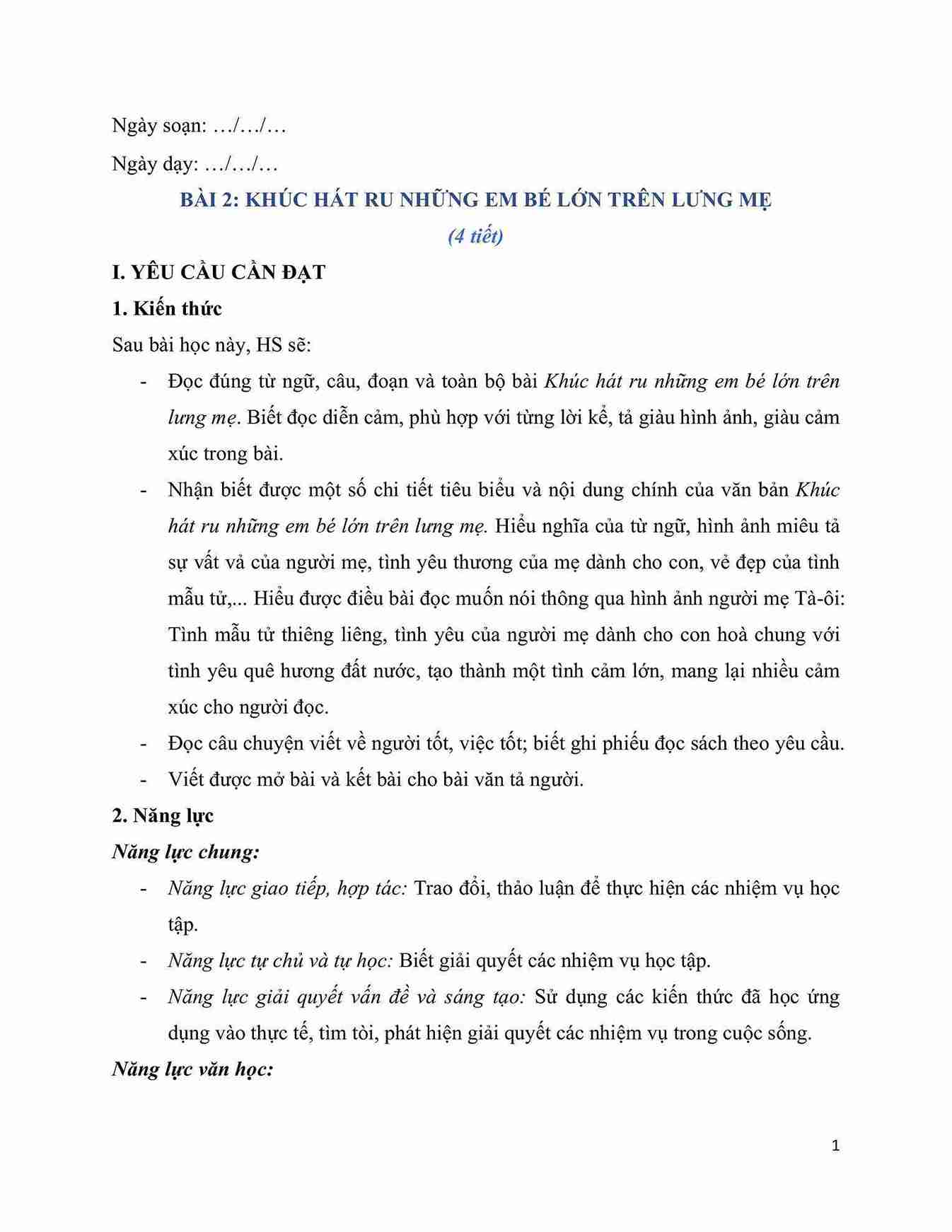 giao an tieng viet 5 khuc hat ru nhung em be lon tren lung me hinh anh 0 1*661568