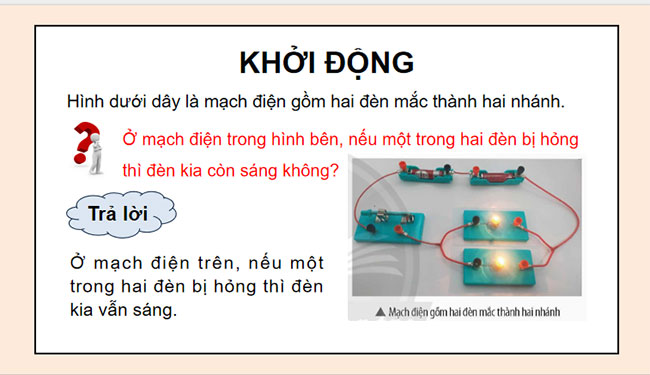 PowerPoint KHTN 9 Bài 10: Đoạn mạch song song 