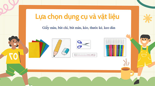 PowerPoint STEM Thực hành trang trí lớp học bằng các hình hình học