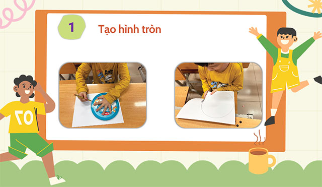 PowerPoint STEM Thực hành trang trí lớp học bằng các hình hình học