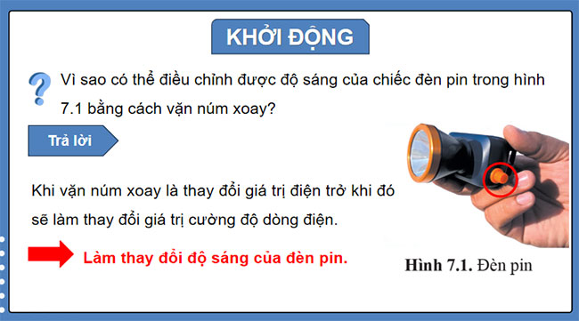 Giáo án Vật lí 9 Bài 7: Định luật Ohm Điện trở