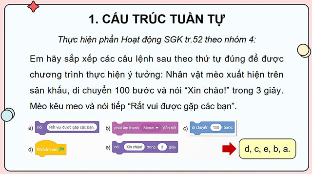 PowerPoint Tin học 5 Cấu trúc tuần tự