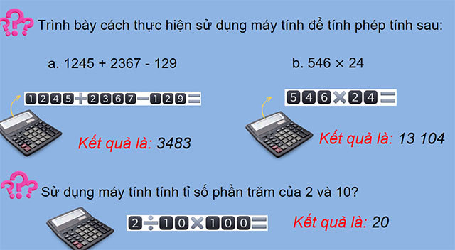 PowerPoint dạy thêm Toán 5 Máy tính cầm tay